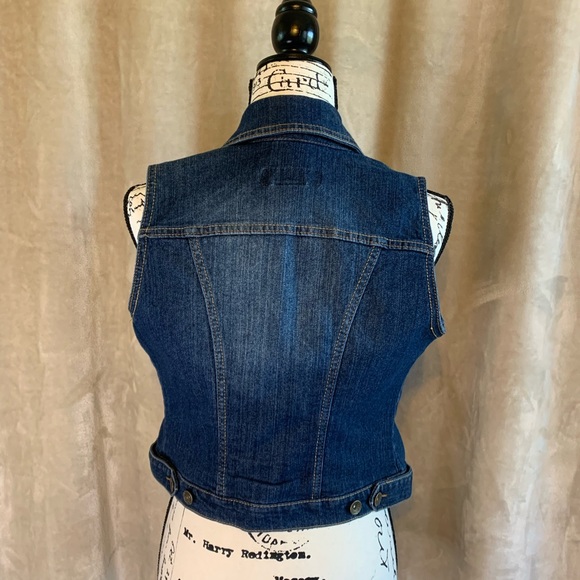 PARIS BLUES Jean Vest Denim Blue Small - Picture 9 of 15